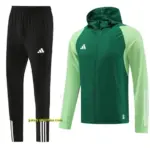 2025 Adidas Green Half Zipper Jacket+Long Pants