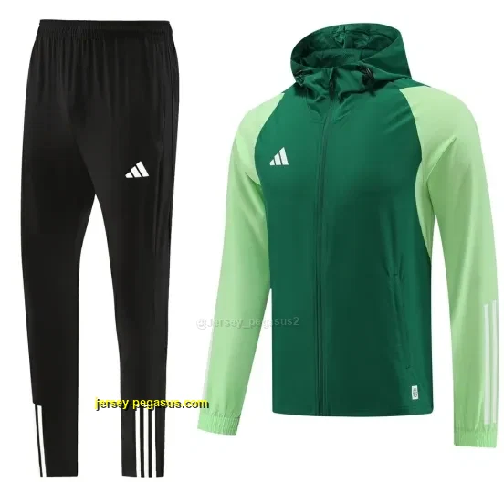 2025 Adidas Green Half Zipper Jacket+Long Pants