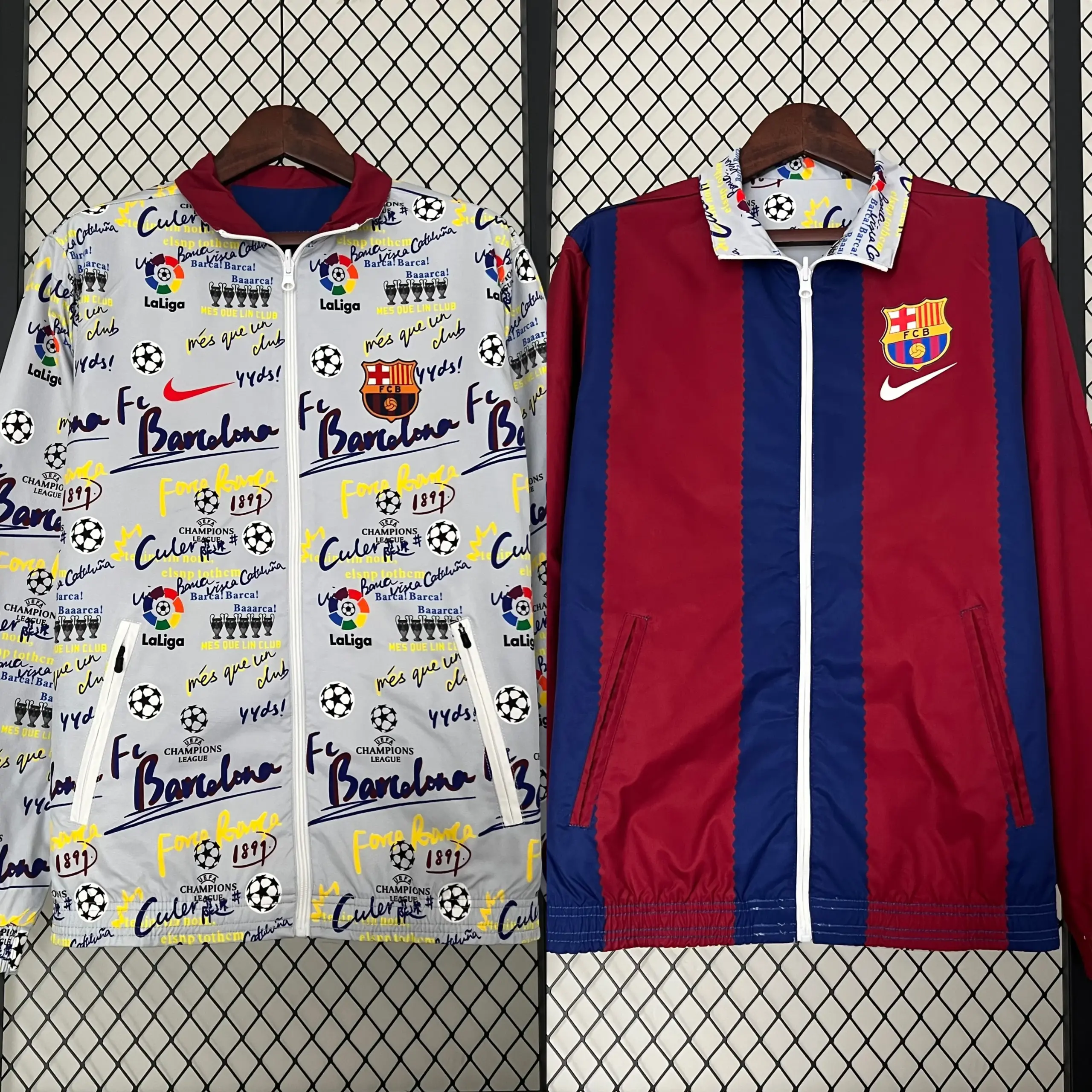 Barcelona Graffiti Reversible Windbreaker Barcelona Graffiti Reversible Windbreaker