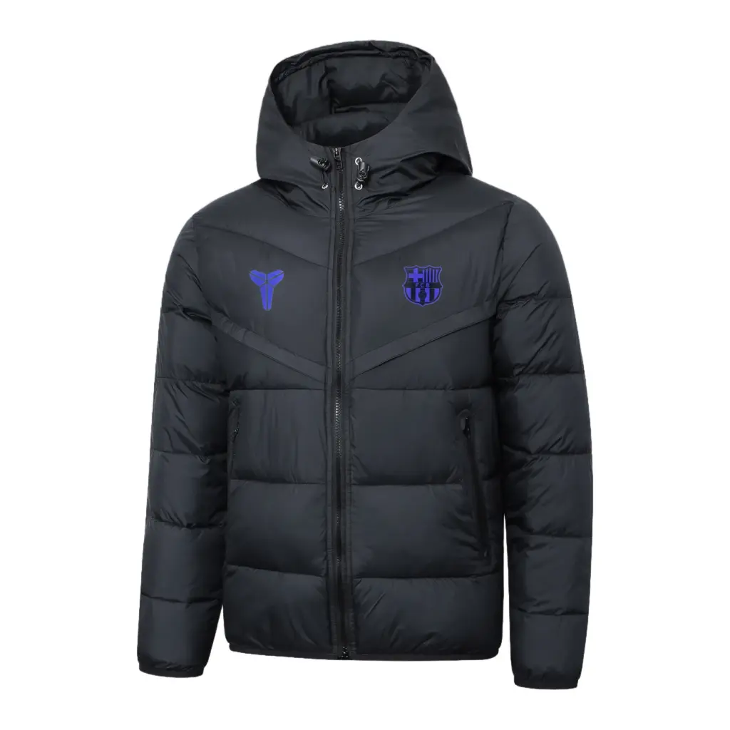 Barcelona black cotton coat