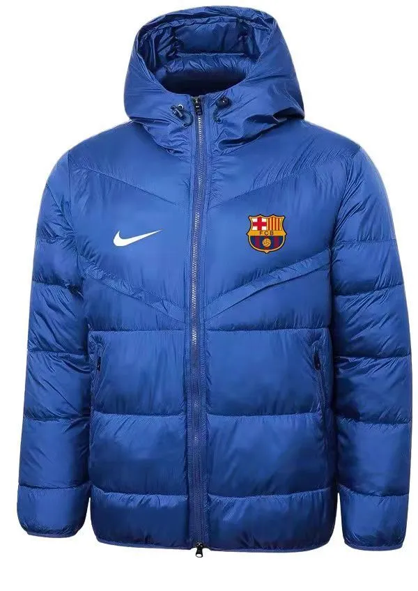Barcelona blue cotton coat