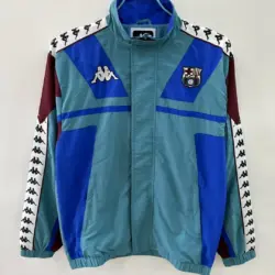 Barcelona green 1967 Kappa single-sided embroidered windbreaker