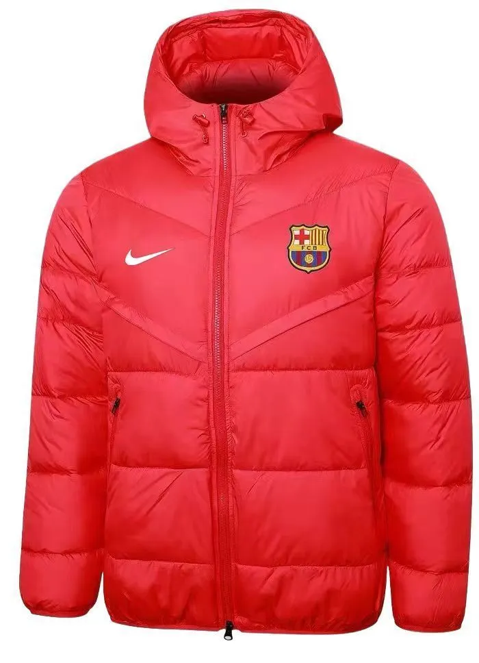 Barcelona red cotton coat
