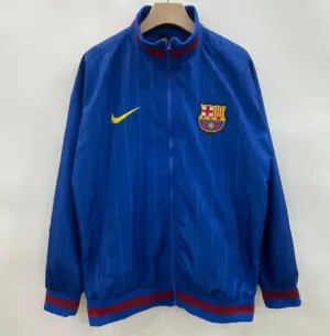 Barcelona vertical pattern single-sided embroidered windbreaker