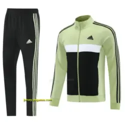 2025 Adidas Light GreenBlack Full Zipper Jacket +Long Pants