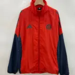 Bayern black and red single-sided embroidered windbreaker