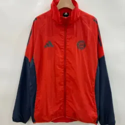 Bayern black and red single-sided embroidered windbreaker