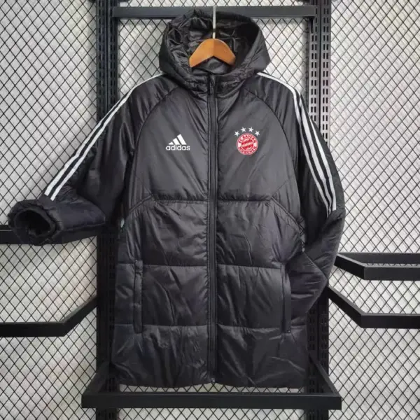 Bayern black cotton coat