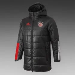 Bayern black mid-length cotton coat