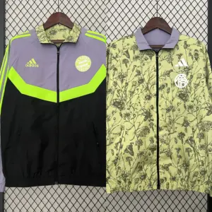 Bayern fluorescent purple double-sided silicone windbreaker