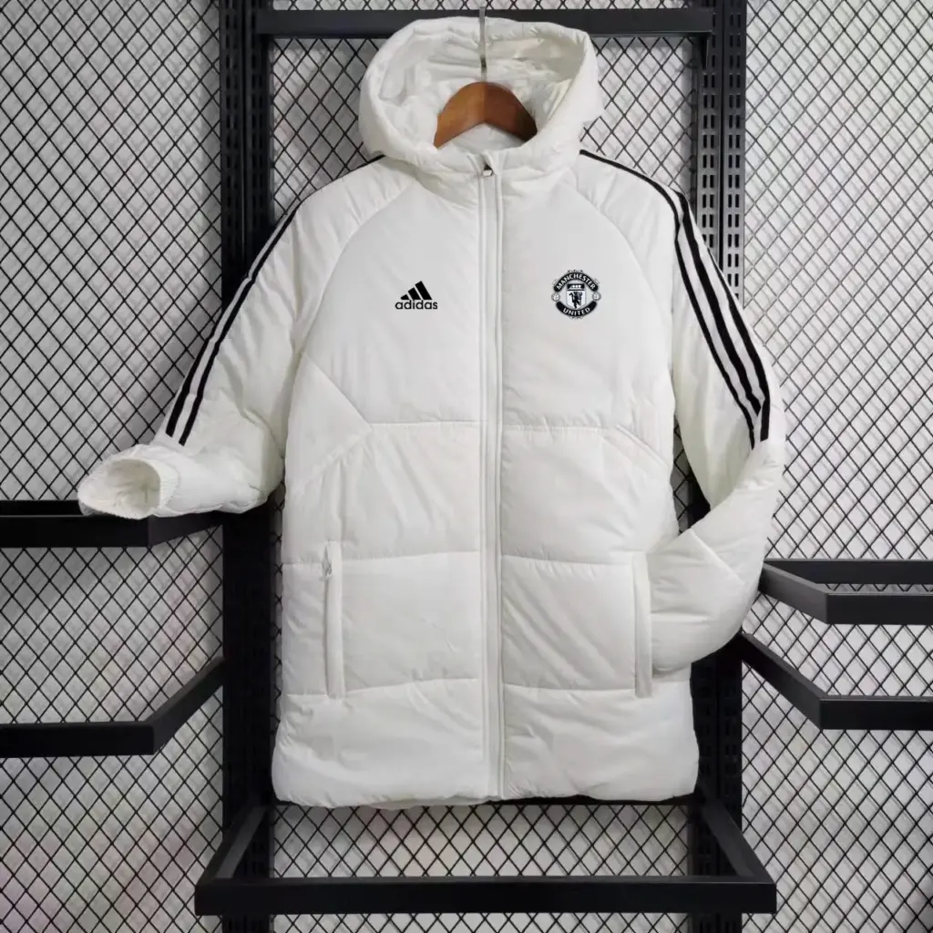Bayern white mid-length cotton coat