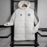 Bayern white mid-length cotton coat