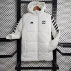 Bayern white mid-length cotton coat