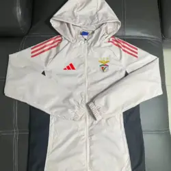 Benfica football jersey beige trench coat