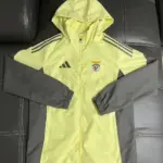 Benfica football uniform yellow trench coat
