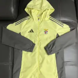 Benfica football uniform yellow trench coat
