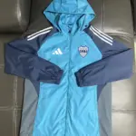 Boca football jersey windbreaker blue