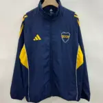 Boca sapphire blue single-sided embroidered windbreaker