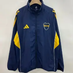 Boca sapphire blue single-sided embroidered windbreaker