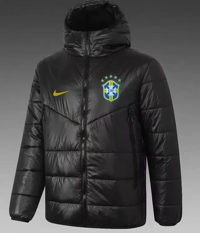 Brazilian black short cotton coat