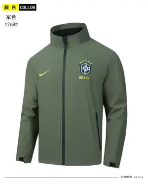Brazilian embroidered trench coat