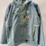 Brazilian light blue waterproof jacket