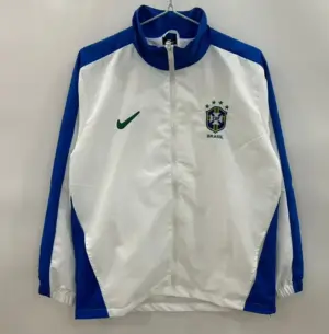 Brazilian white single-sided embroidered windbreaker
