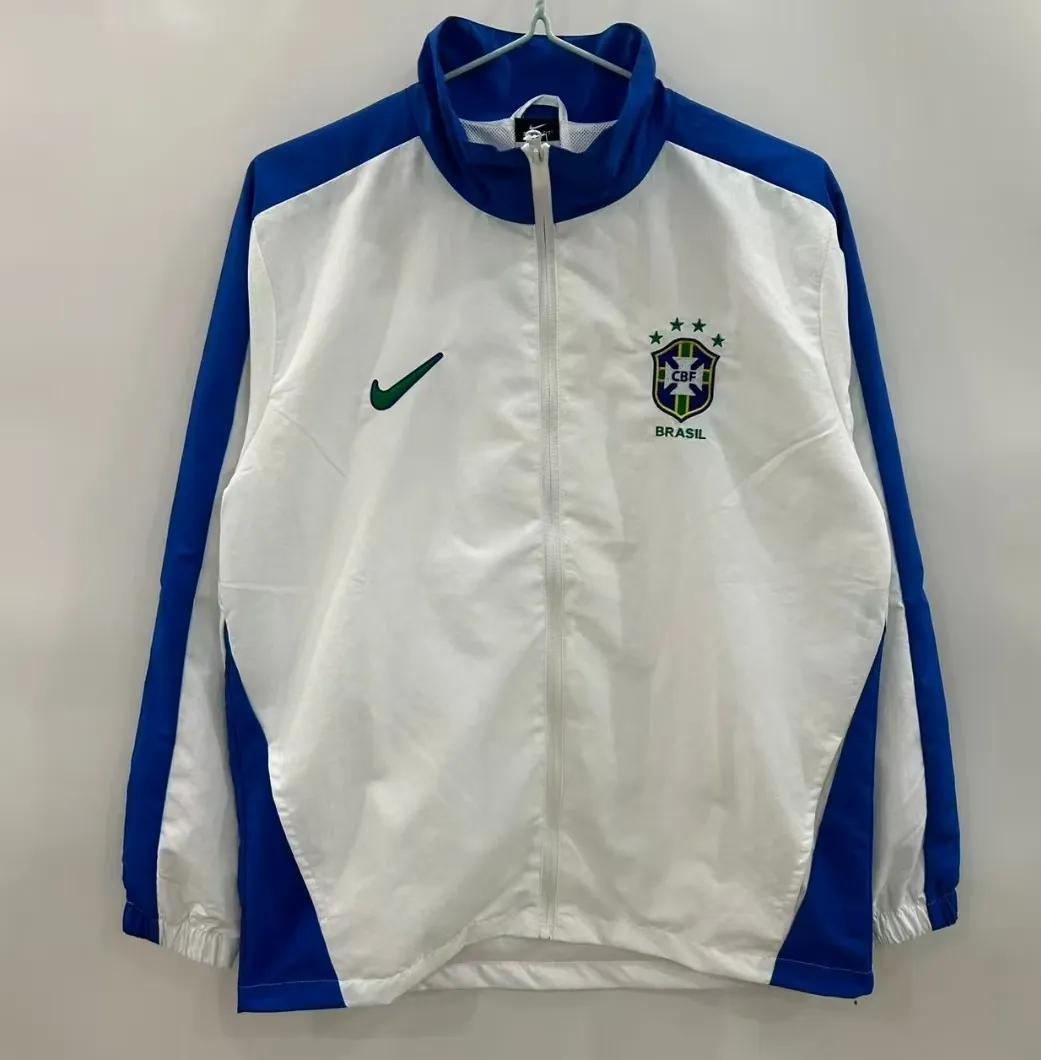 Brazilian white single-sided embroidered windbreaker Brazilian white single-sided embroidered windbreaker