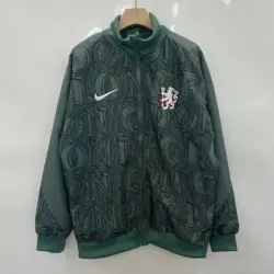Chelsea dark green pad-printed single-sided embroidered windbreaker