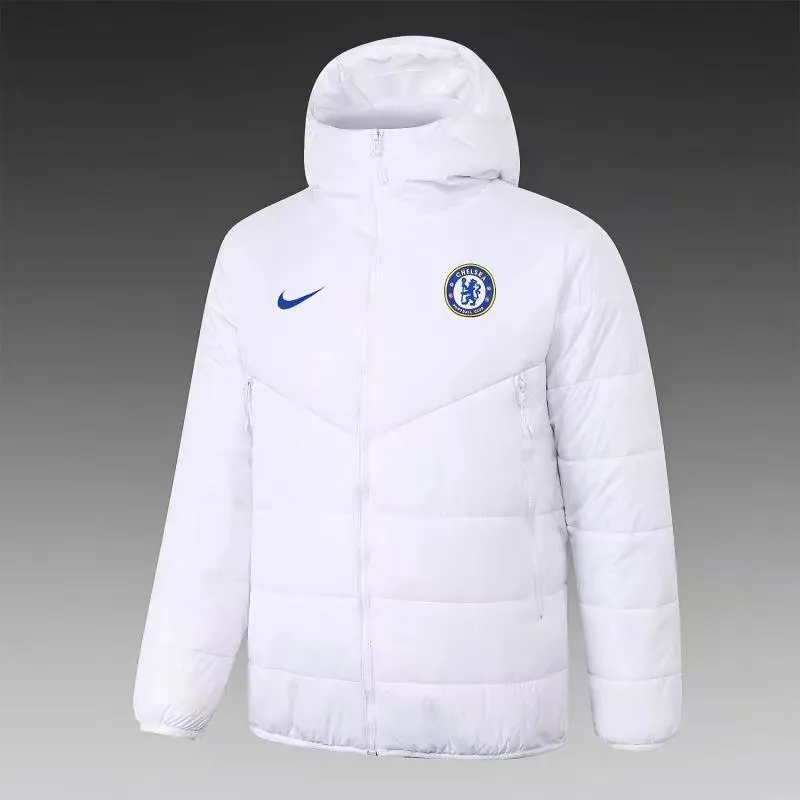 Chelsea short cotton coat white