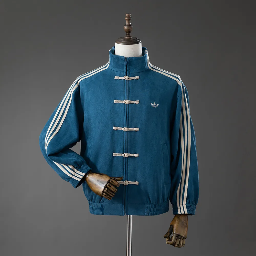 Chinese style Tang suit blue