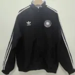 German black 1990 retro double-sided silicone windbreaker