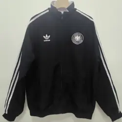 German black 1990 retro double-sided silicone windbreaker