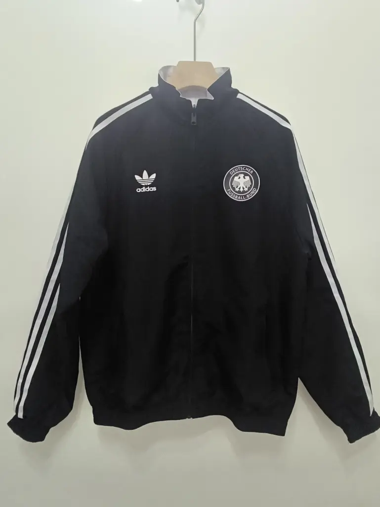 German black 1990 retro double-sided silicone windbreaker