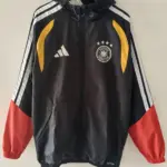 German black horn version single-sided hooded windbreaker