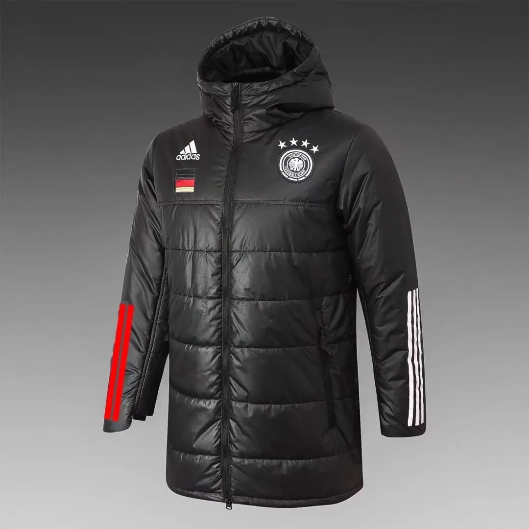 German black mid-length cotton coat German black mid-length cotton coat