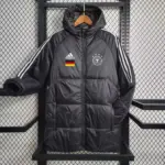 German brown mid-length cotton coat