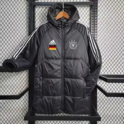 German brown mid-length cotton coat