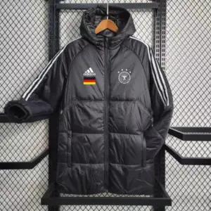 German brown mid-length cotton coat