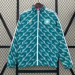 German green pink trefoil double-sided silicone windbreaker