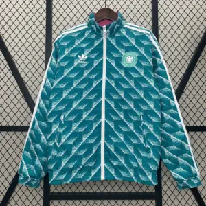 German green pink trefoil double-sided silicone windbreaker