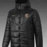 Inter Milan short black cotton coat
