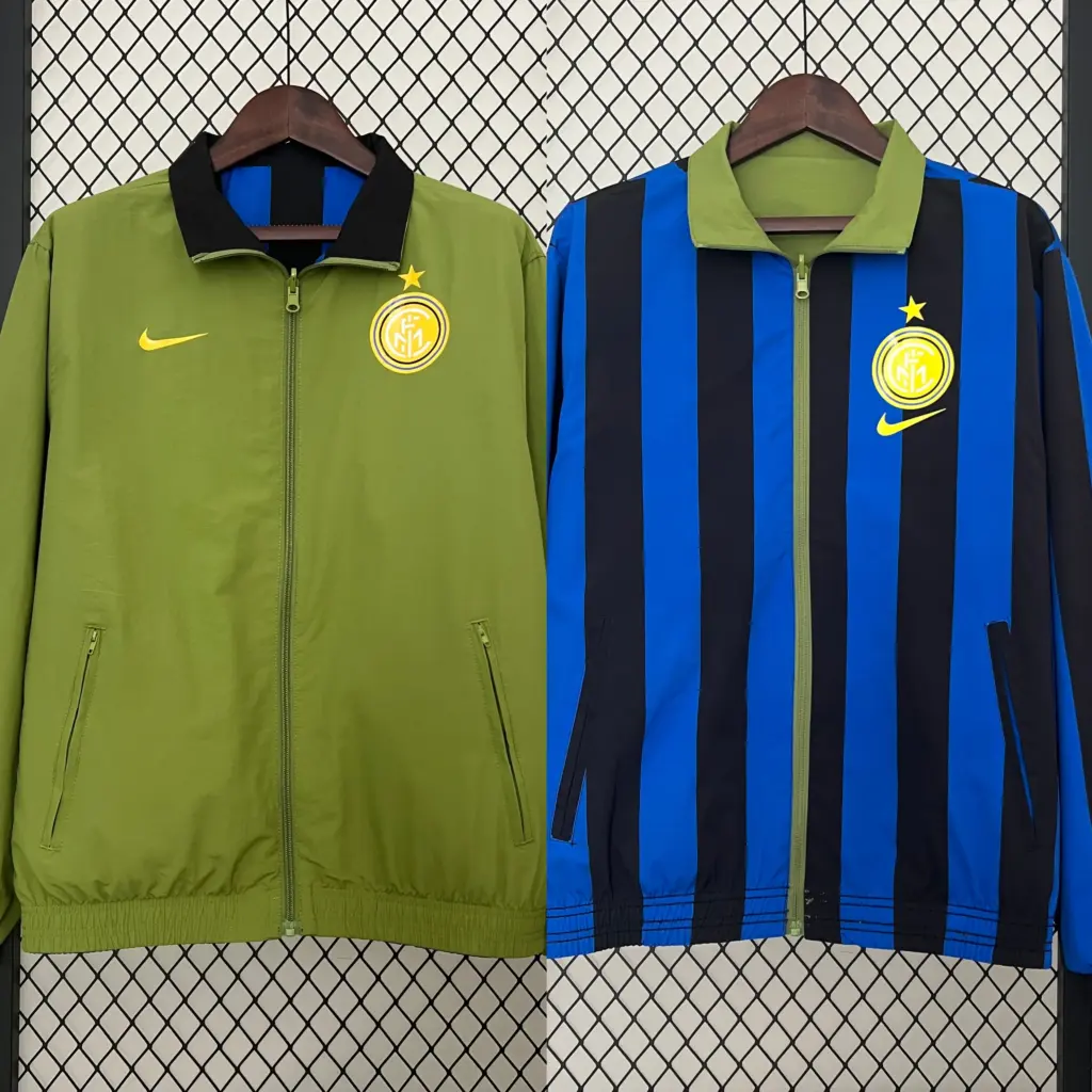 Inter retro double-sided silicone windbreaker