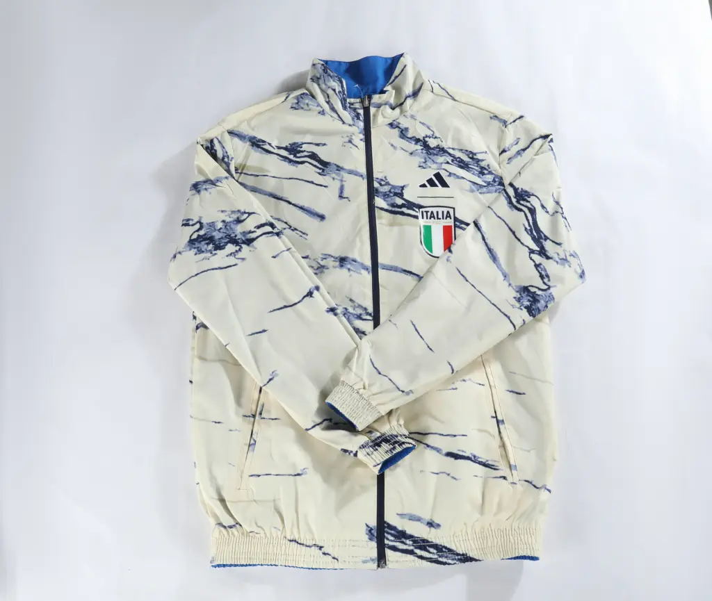 Italian embroidered reversible trench coat