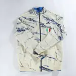 Italian embroidered reversible trench coat