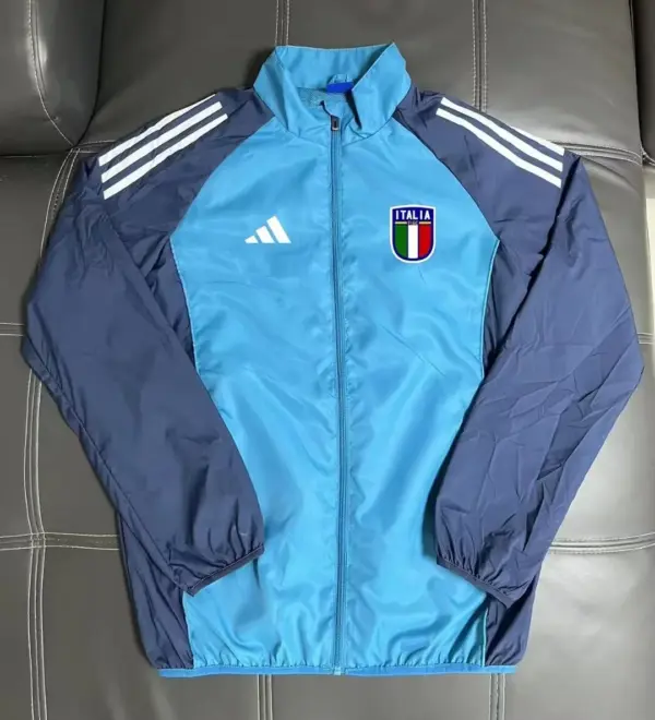 Italian football windbreaker blue Italian football windbreaker blue