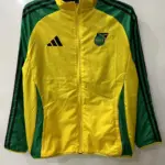 Jamaican plaid yellow double-sided embroidered windbreaker