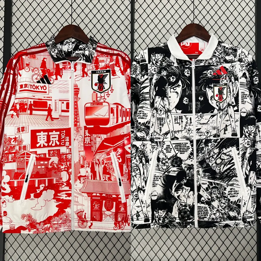 Japanese comic double-sided trench coat