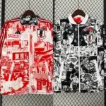 Japanese comic double-sided trench coat