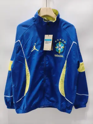 Jordan Brazilian hemmed blue single-sided windbreaker
